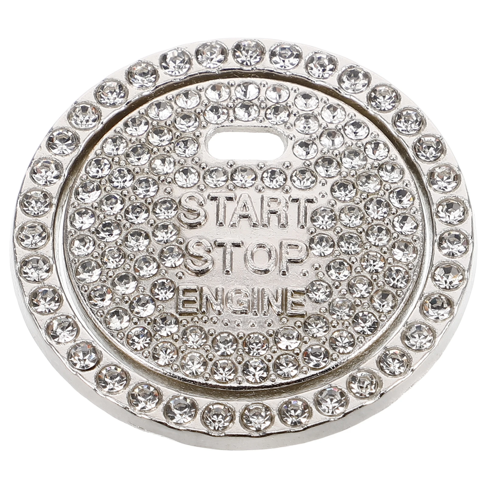 

Car Engine Start Button Cover Bling Rhinestone Sparkling Decoration Anti-Scratch Push to Start Button Bling Ring Accessories