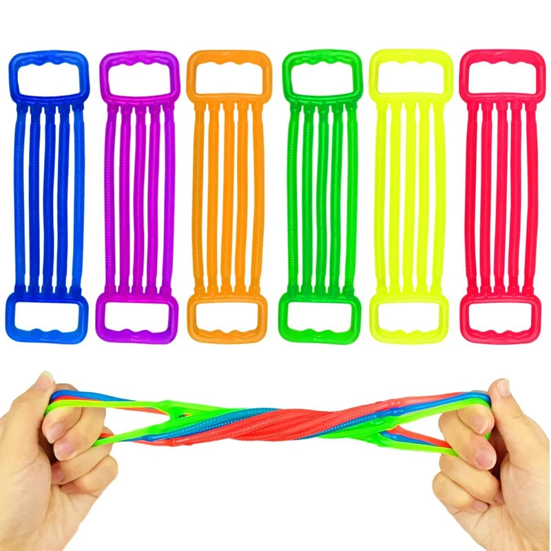 36/18PCS Stretchy Strings Zappeln Spielzeug Brust Expander Strumpf Stuffers Geschenke für Kinder Geburtstag Party Favors Regalos Divertidos