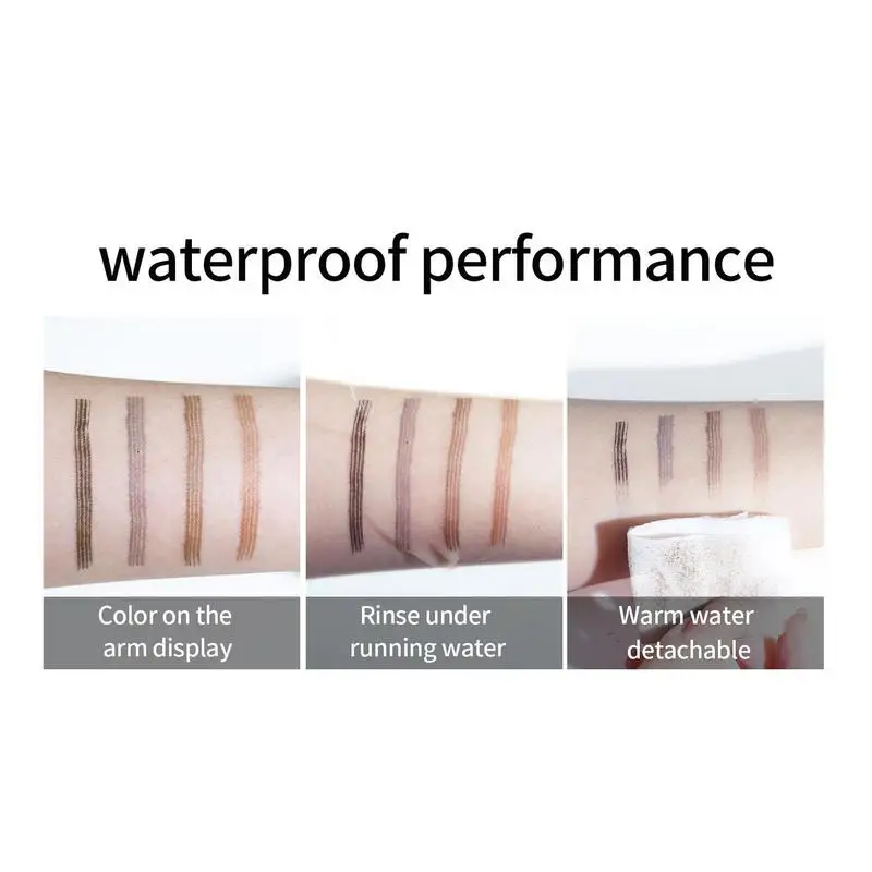 Natuurlijke Wenkbrauw Pen Waterdicht Vork Tip Wenkbrauw Tattoo Potlood Langdurige Professionele Fijne Schets Liquid Eye Brow Potlood