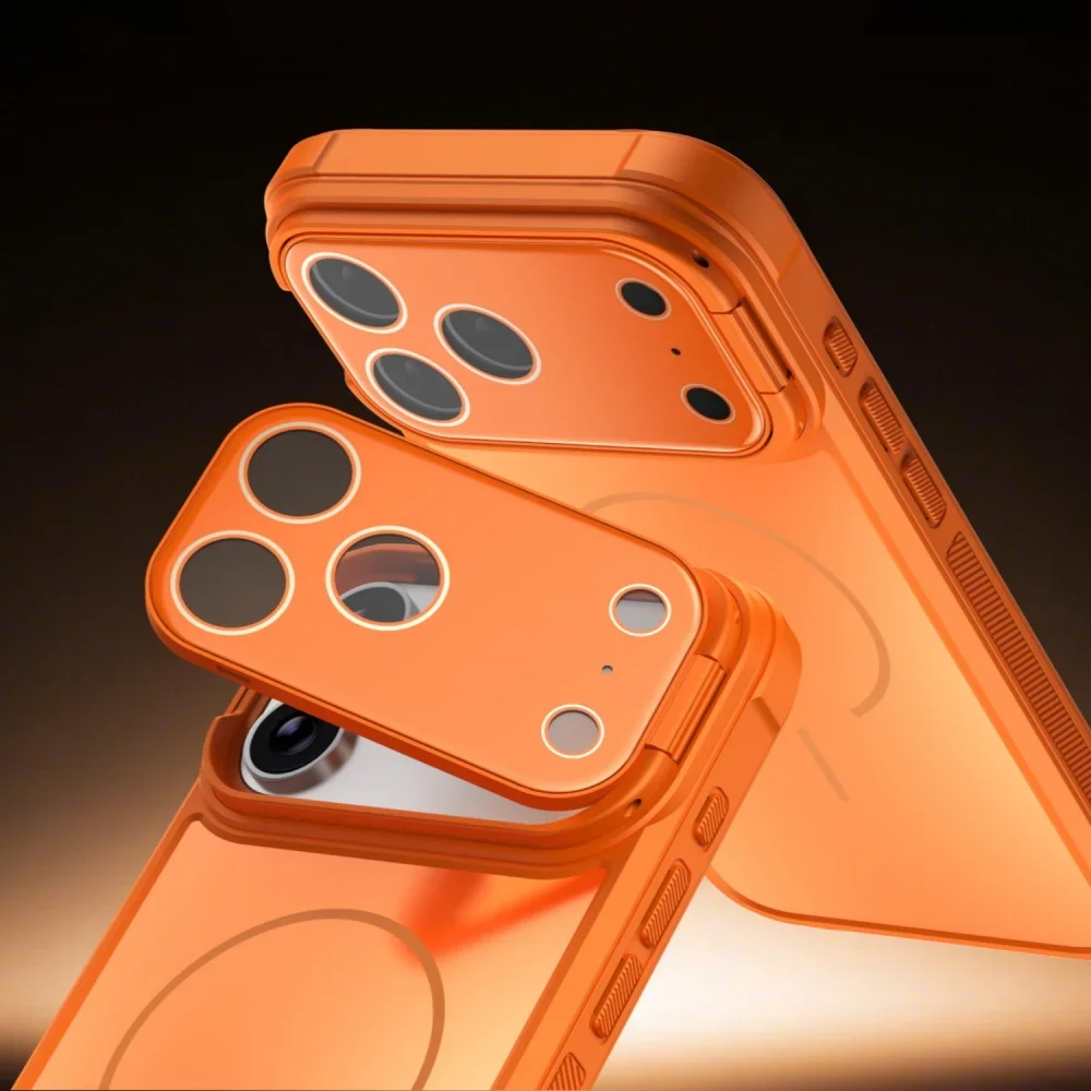 

Роскошный защитный чехол-держатель для камеры Magsafe Glass Crystal для iPhone 17 Air 16 15 14 Plus 13 12 Pro Max 11, бронированный чехол