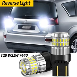 2x LED Reverse Light Accessories Backup Lamp T20 W21W 7440 For Peugeot 4007 2007-2013 2008 2009 2010 2011 2012