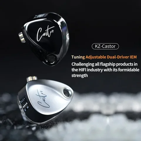 KZ Castor 2DD HiFi наушники-вкладыши с динамическим звуком и отменой шума — фото товара