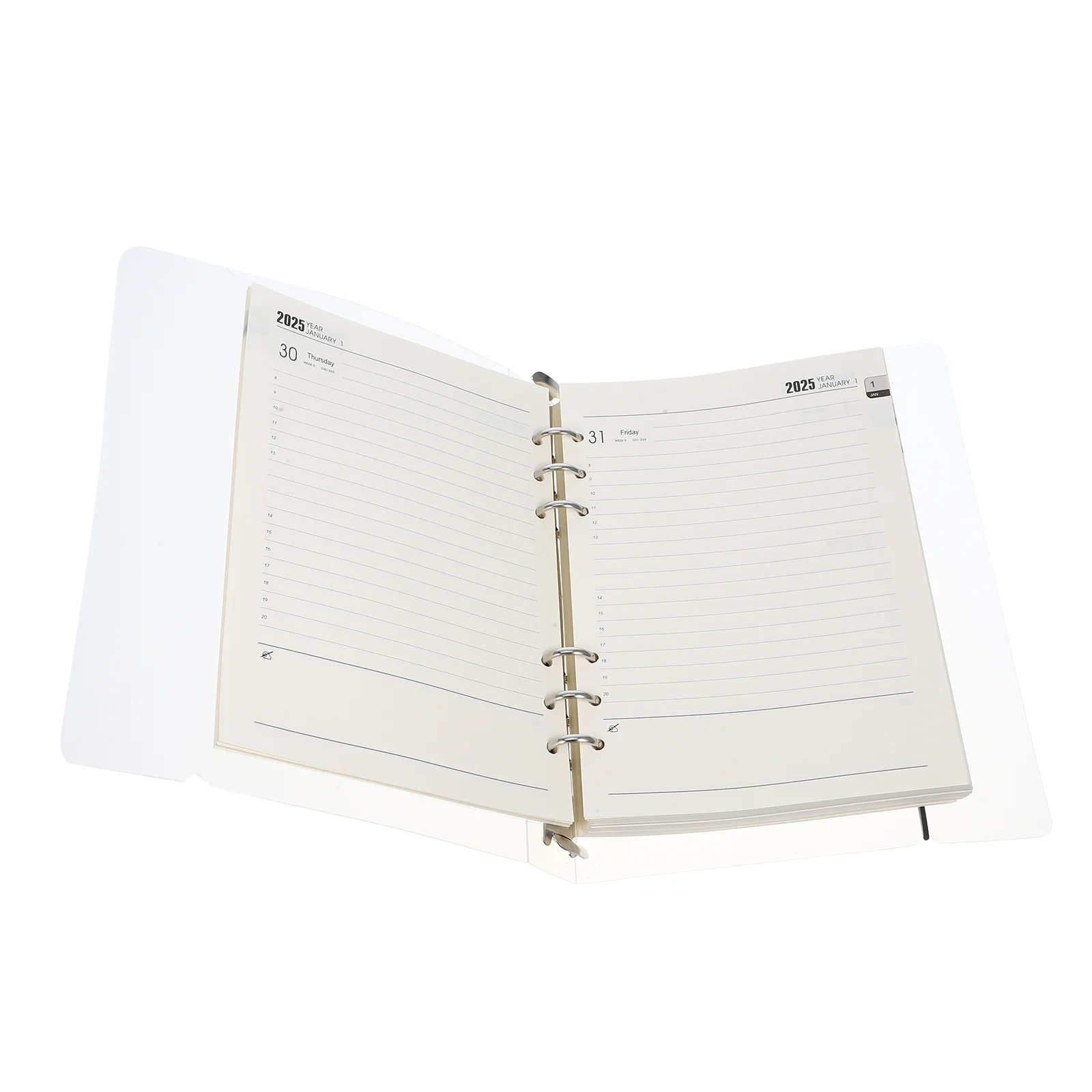 2025 Monthly Planner Appointment Book Loose-leaf Notebook Convenient Academic Frosted to Dos List Notepad