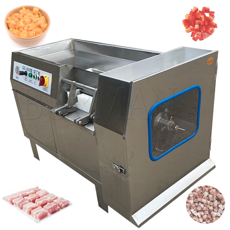 Commercial Meat Dicer Machine/Frozen Meat Dice Cutting Machine/Chicken Beef Pork Cube Cutter