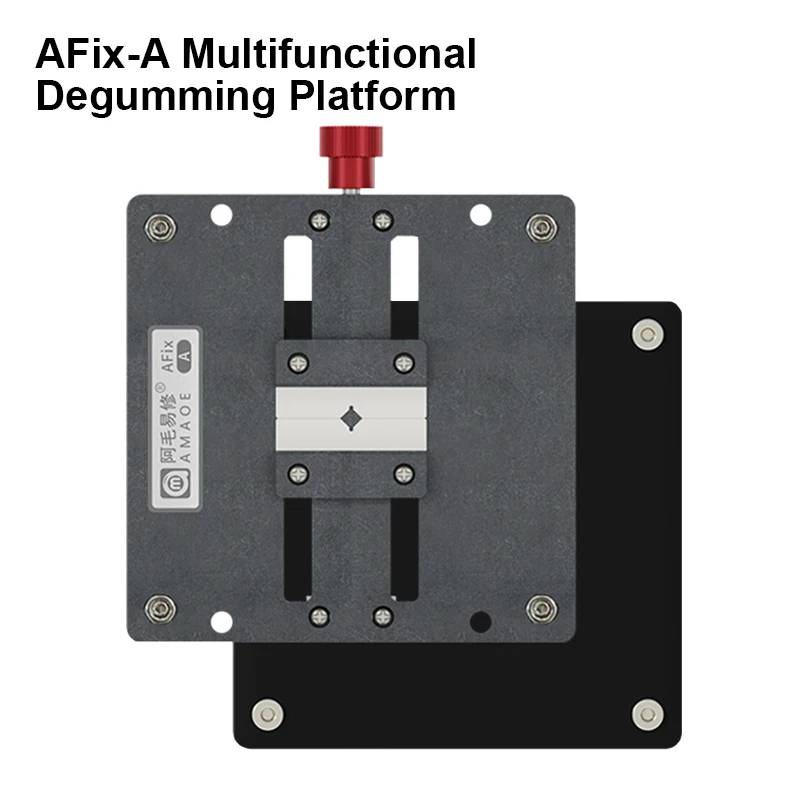 Amaoe AFix-A AFix-B Motherboard Repair Fixture Set with Base for Mobile Phone PCB Board IC CPU Glue Removal Platform Kit