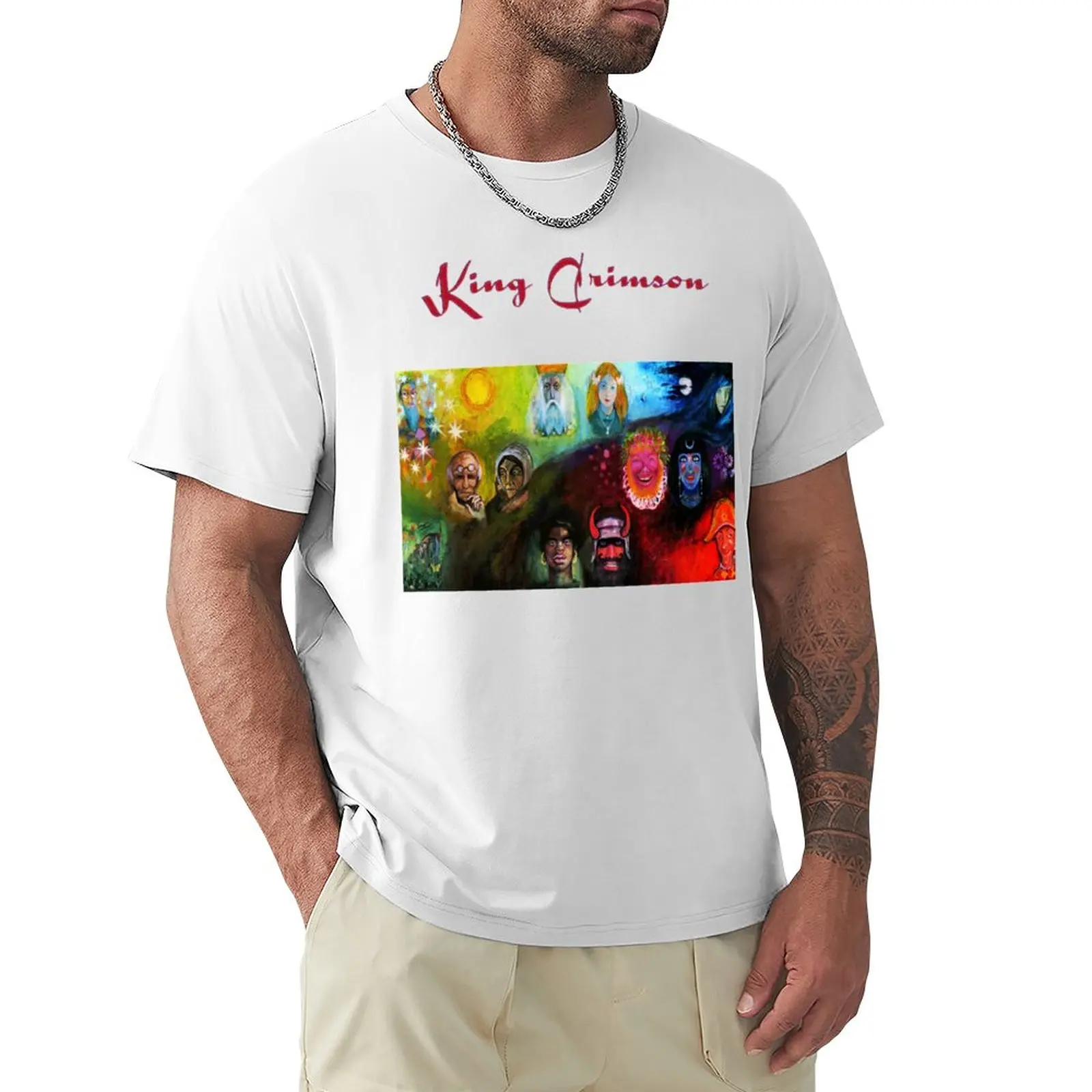

Crimson king - in poseidon's wake (light and dark colors) T-Shirt funny t shirt Men's long sleeve t shirts