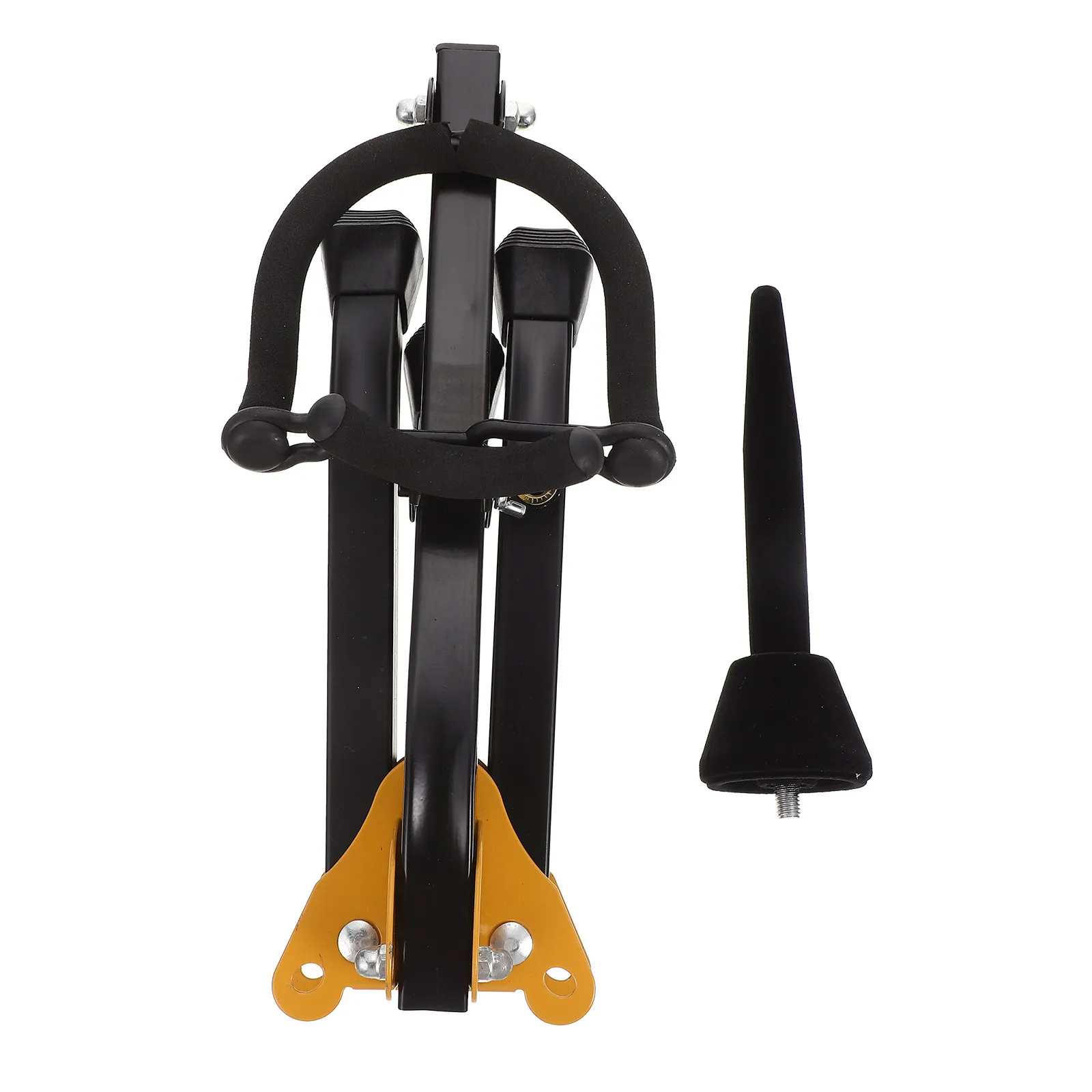 Sturdy Foldable Sax Stand for Alto Tenor Saxophone Premium Iron Build Wear Resistant Adjustable Ergonomic Design Non Slip Rubber
