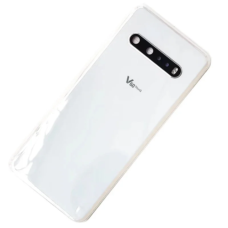 Back glass cover for LG V60 ThinQ 5G back replacement battery case, rear housing cover black camera lens image 2
