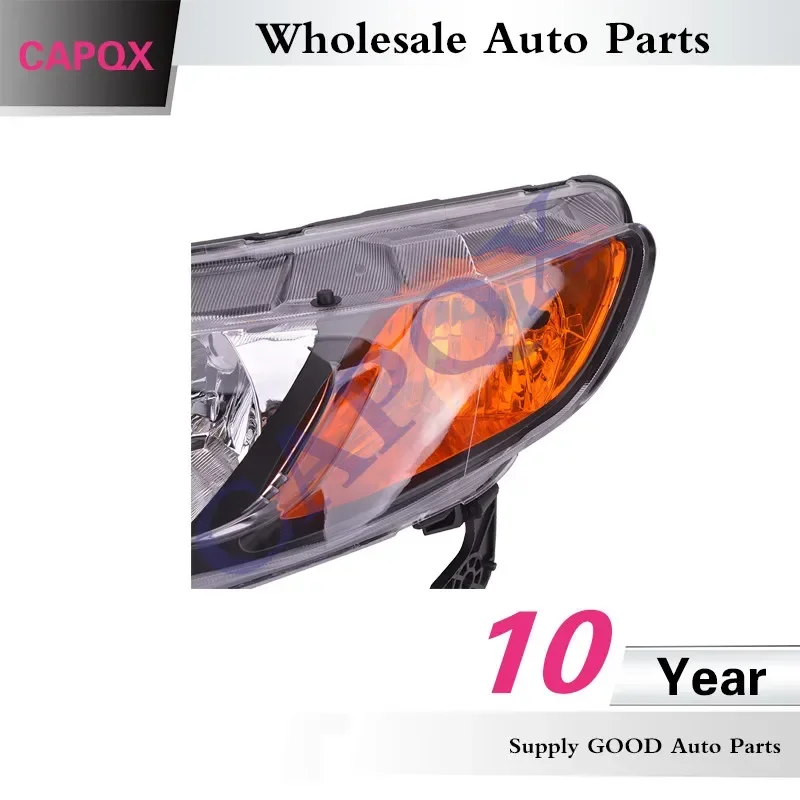 CAPQX 2PCS Front Bumper Headlight Headlamp Head Light Lamp For Civic/Civic Hybrid 2006 2007 2008 OEM#33151-SNA-H02 33101-SNA-H02