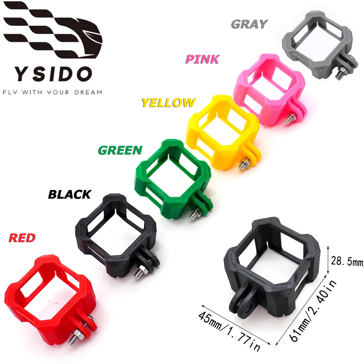YSIDO Custodia protettiva per fotocamera in silicone Protezione antigraffio per action camera Protezione in silicone Parti protettive per parte DJI Action 2