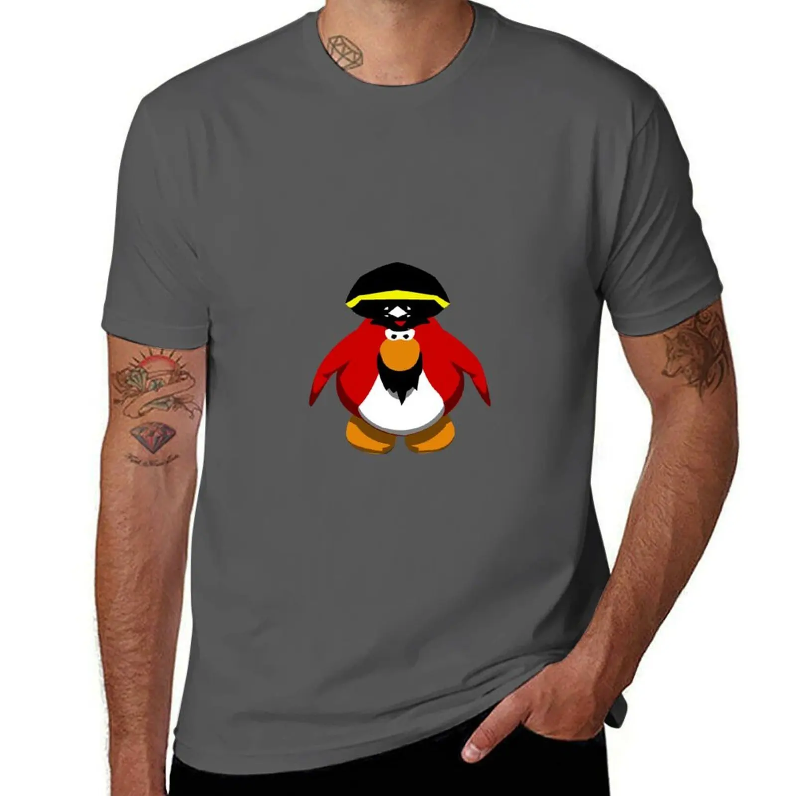

Club penguin Rockhopper T-Shirt Basic Breathable Solid Color T-Shirt