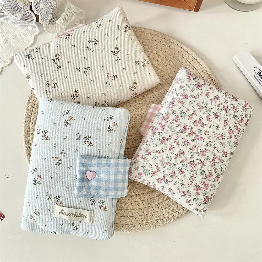 Multipurpose Floral Patterns Notebook Detachable Diary Stain Resistant Floral Print Diary Book Aesthetic Fabric