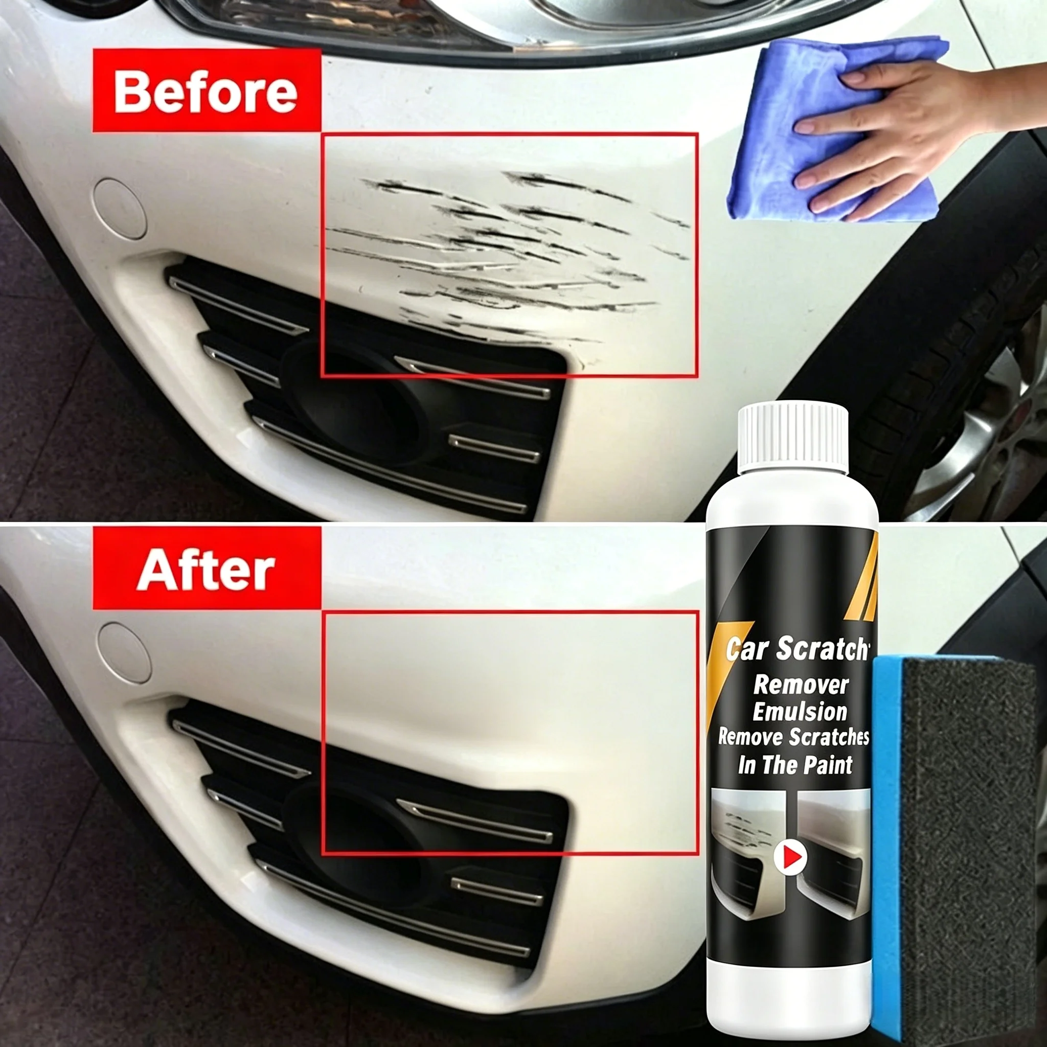 Auto-Kratzerentferner Lackpflege-Werkzeuge Auto-Wirbelentferner Kratzerreparatur Poliermittel Auto-Karosserie Schleifpaste Anti-Kratzer-Wachs