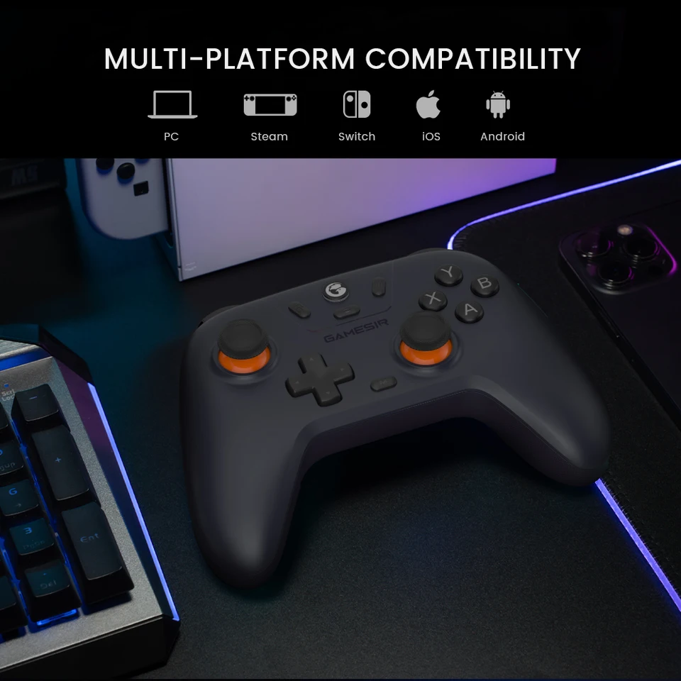 GameSir Nova Lite Controlador Switch con Hall Effect para Nintendo Switch iPhone Android Teléfono Móvil Windows PC Steam 3
