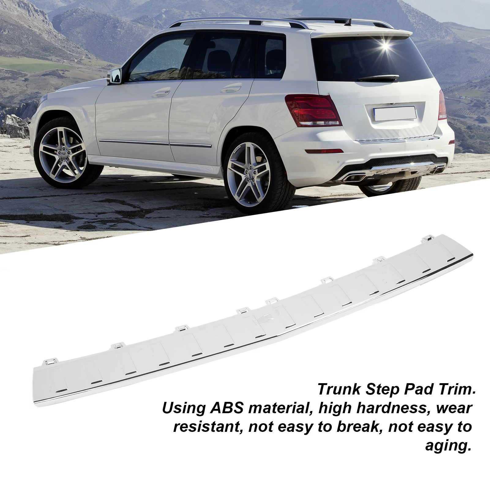 صفقة التخليص المصد الخلفي الجذع خطوة وسادة الكسوة لوحة القدم عتبة الحرس استبدال لبنز GLK-Class X204 2008 إلى 2015