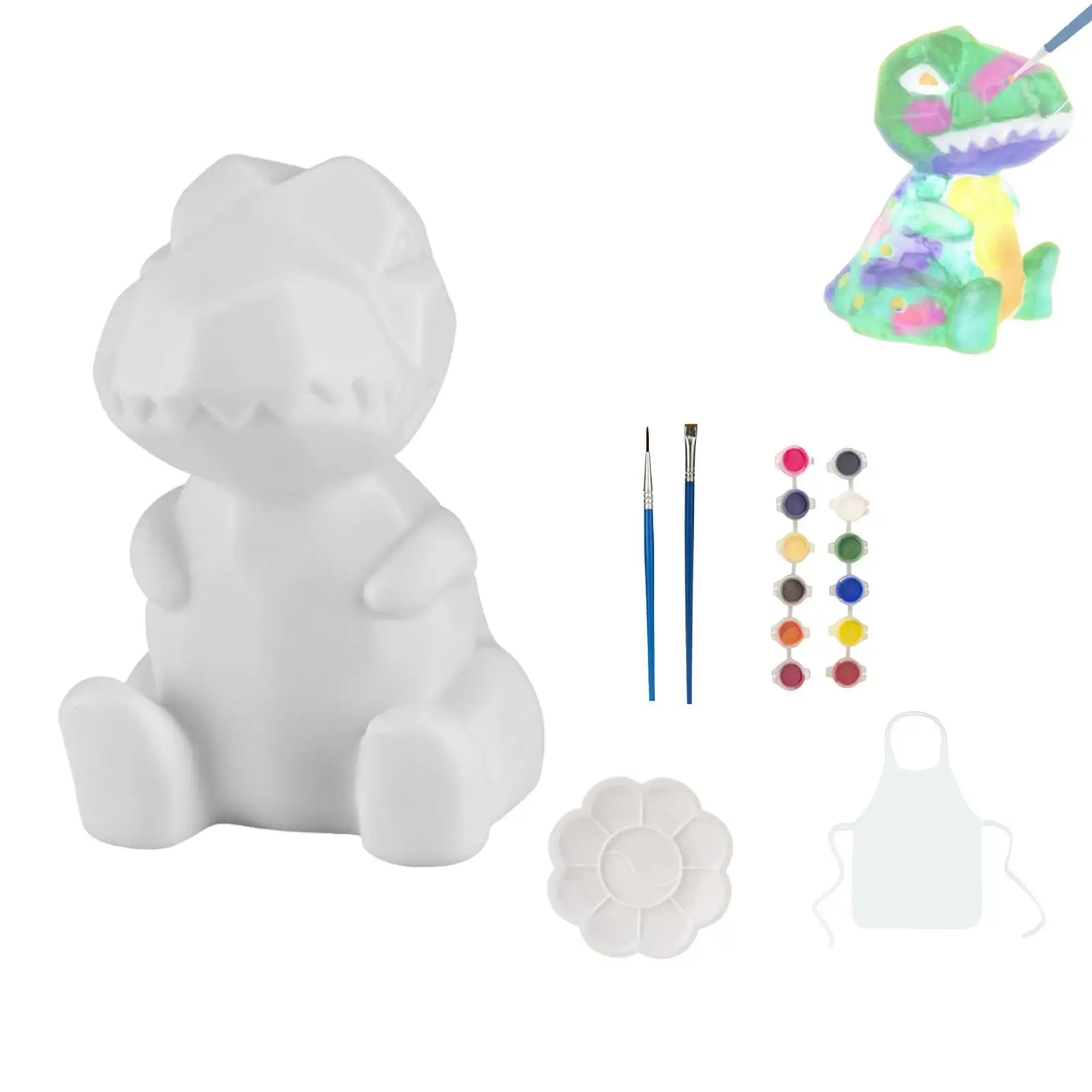 Animal Painting Kit Art Crafts Creative Activity Unpainted for Ages 8-12