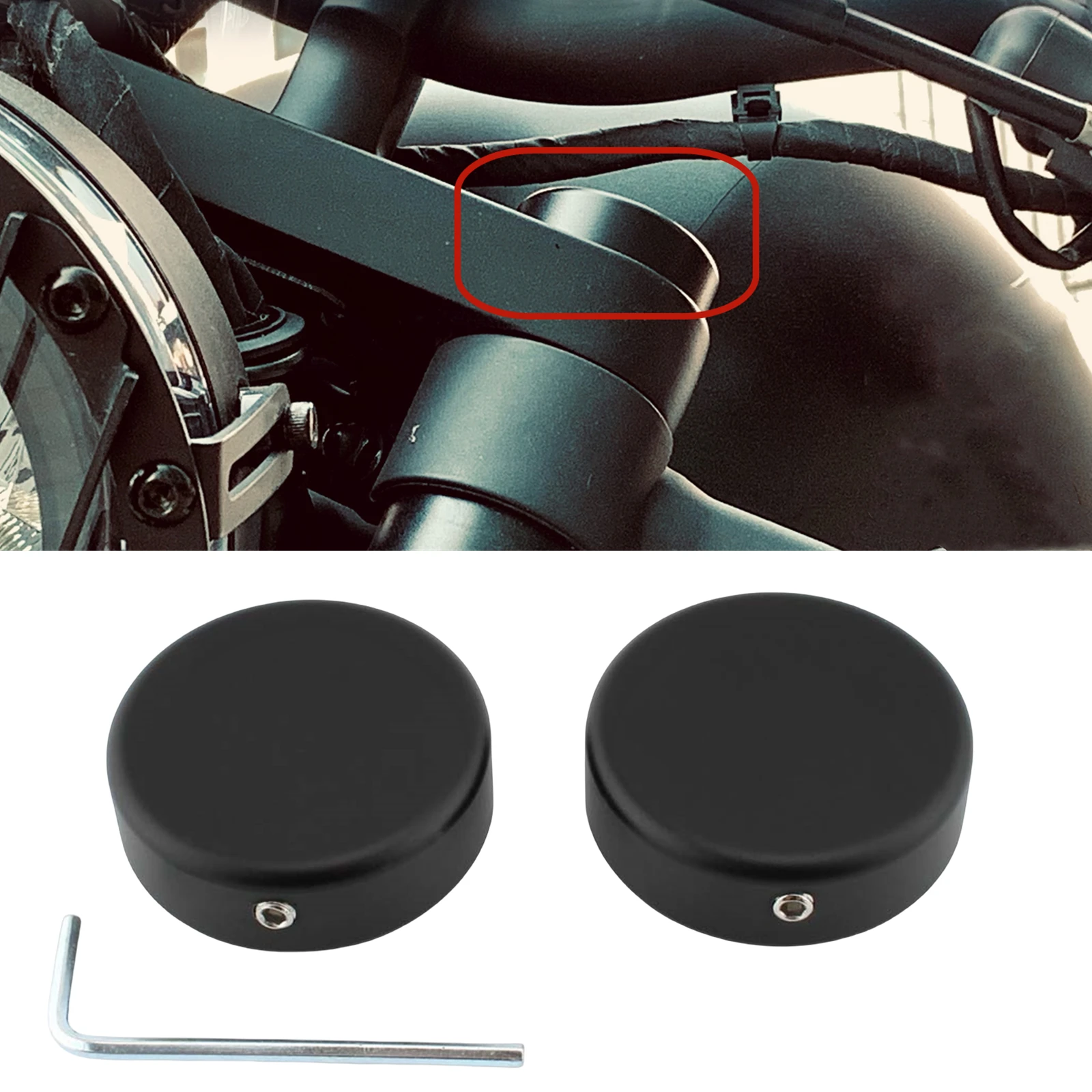 

Motorcycle Upper Fork Cover Caps For Honda GB350 GB350S CB350 CB350S 2021+ GB350 NC59