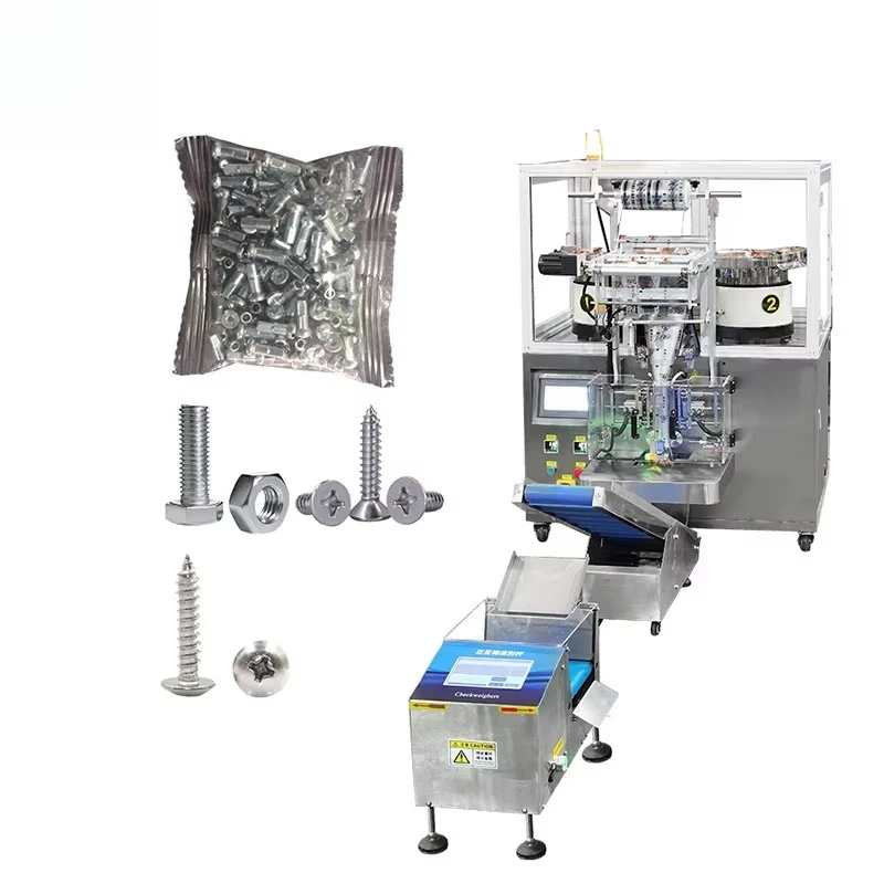 Small Hardware Fittings Screw Fastener Bolt Counting Packaging Machine Nut Automatic Packing and Fill Machine With Check Weight