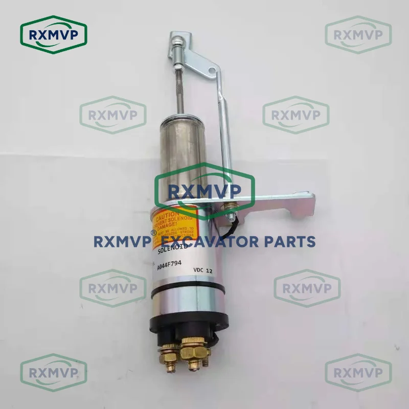 A044F794 Stop Solenoid Valve 12V Fits Excavator Diesel Engine Construction Machinery