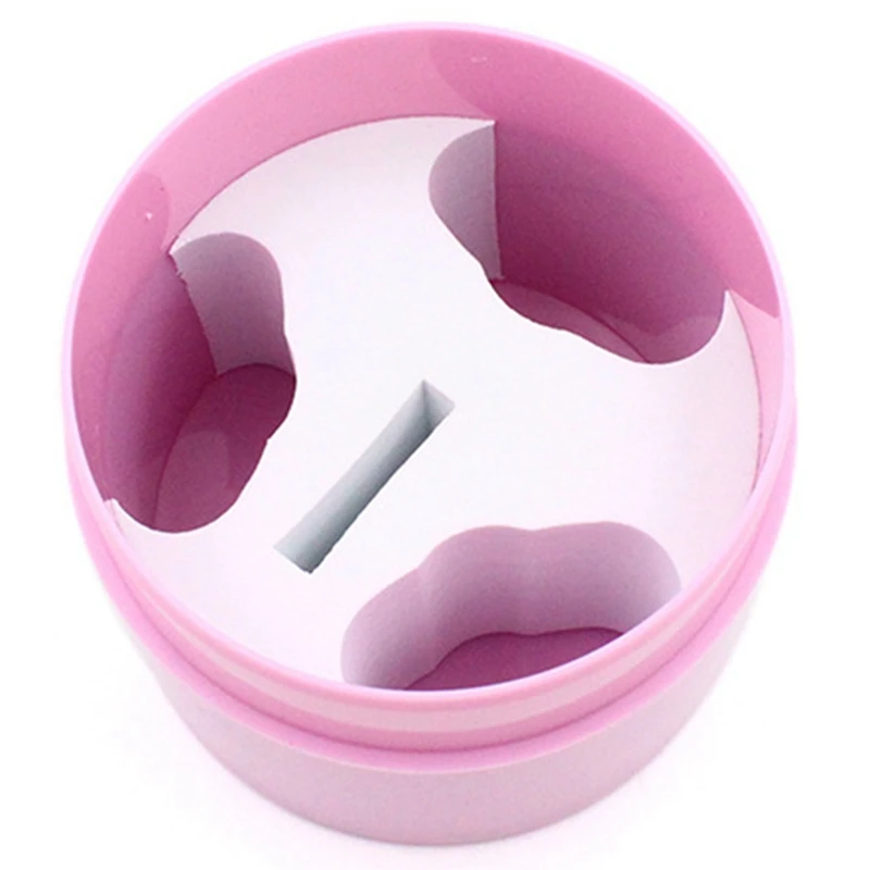 Boîte Scellée Security ée pour le Stockage de Colle Précieuse pour Extension de Cils, Pot de Support Adhésif, Conteneur Rose, 4 Cellules, 2 Pièces