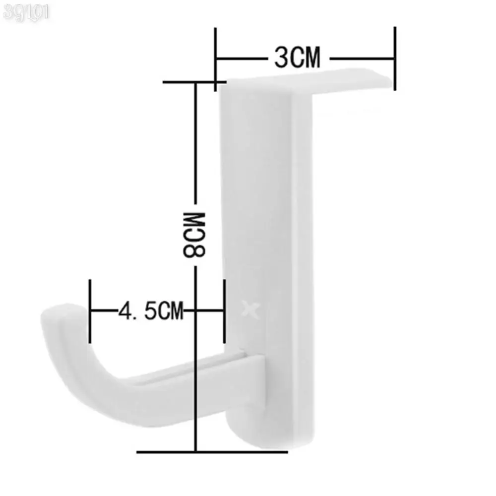 Dudukan Headphone Universal, dudukan perekat pemasangan dinding Headphone gantungan PC Monitor Earphone tampilan rak kait untuk rumah kantor