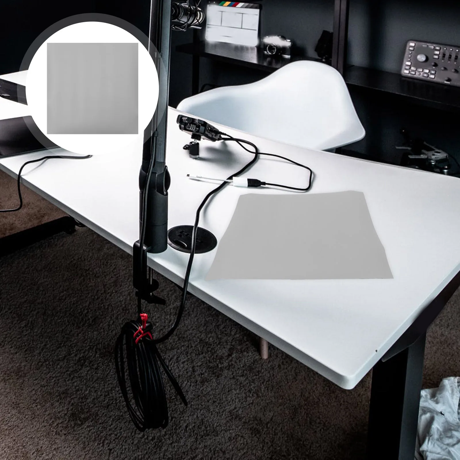 

Gray Photography Seamless Portrait Backdrop Backdrop Cloth for Photoshoot Studio Portrait Live Streaming Video DIY