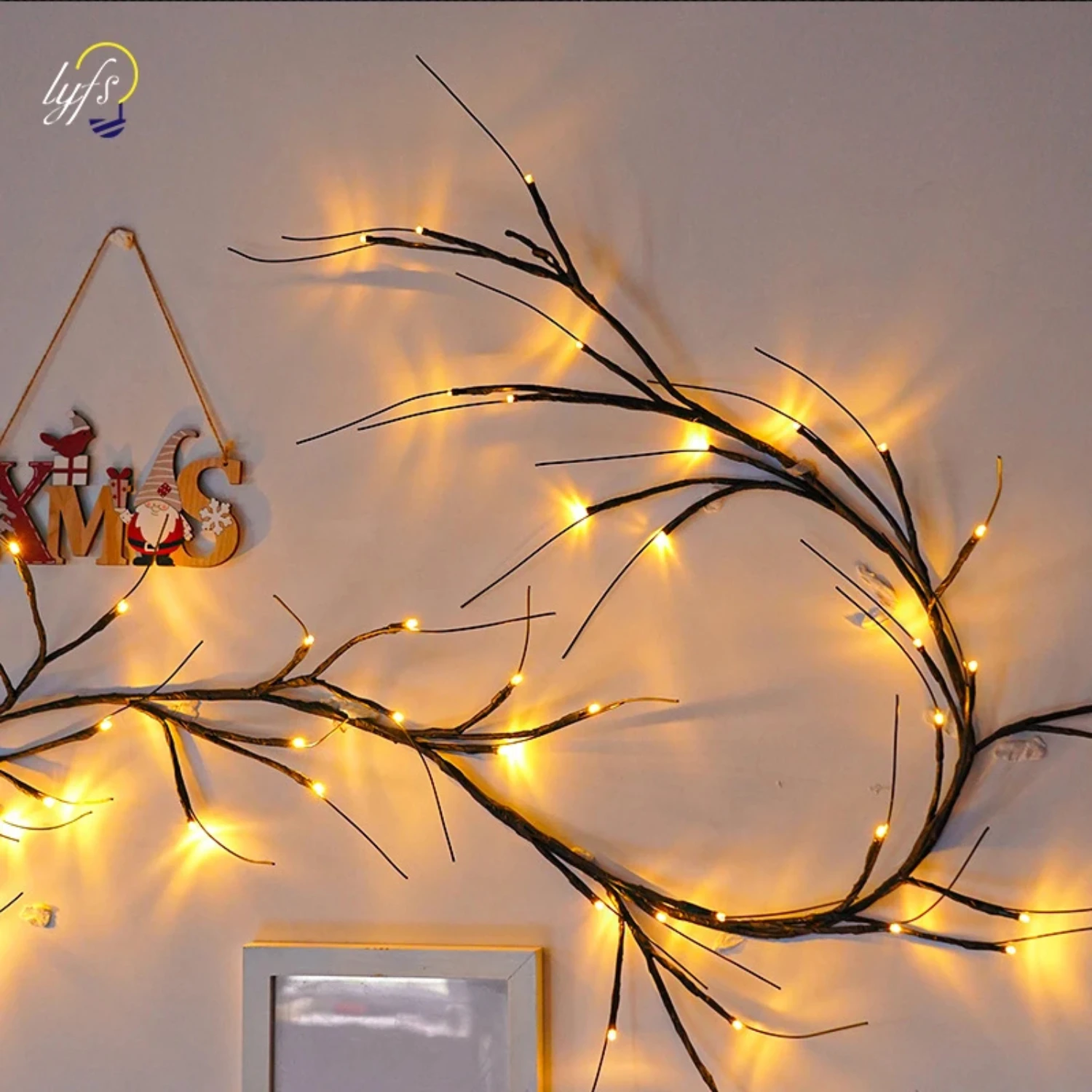 New 45/144 LED Vines Light Strings Christmas Halloween Garland Light DIY Willow Vine Branch Light  Room Wall Wedding Party Decor