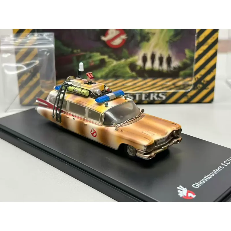 YS Diecast 1/64 Scale Ghostbusters First Generation Ghostbusters ECTO-1 Miller Alloy Car Model Collectible Item