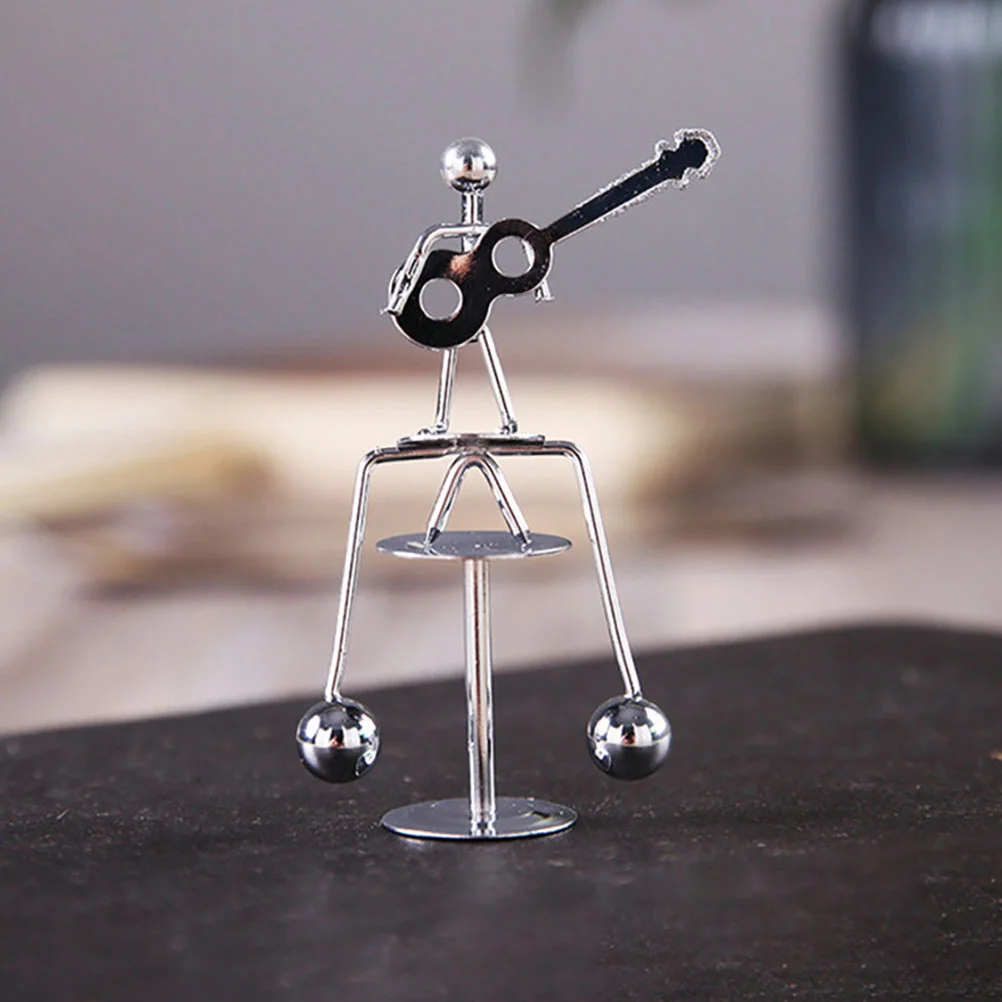 

2 pcs Balance Ornament Rustproof Metal Toy Desktop Decor Physics Desktop Balancing Toy Balancing Sculpture Home Use