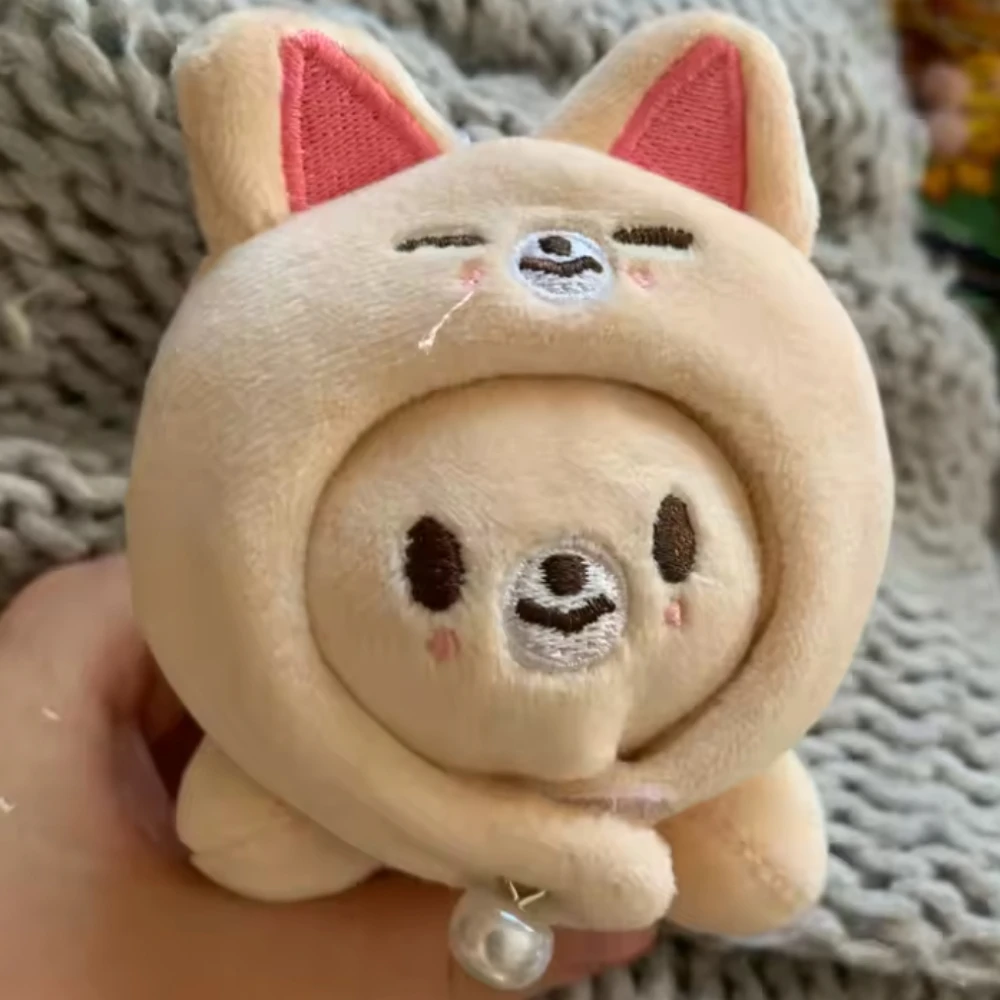 

New SKZOO Stray Kids Lying Down Wearing Hat Cartoon Plush Keychain Backpack Ornament Felix HyunJin Chan Jisung Woojin Fans Gifts