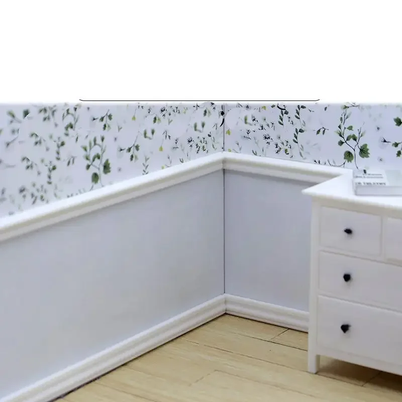 Plinthe Miniature pour maison de poupée 1:12, 2 pièces, Mini taille, décor de salle de bain, salon, jouet, accessoires pour maison de poupée