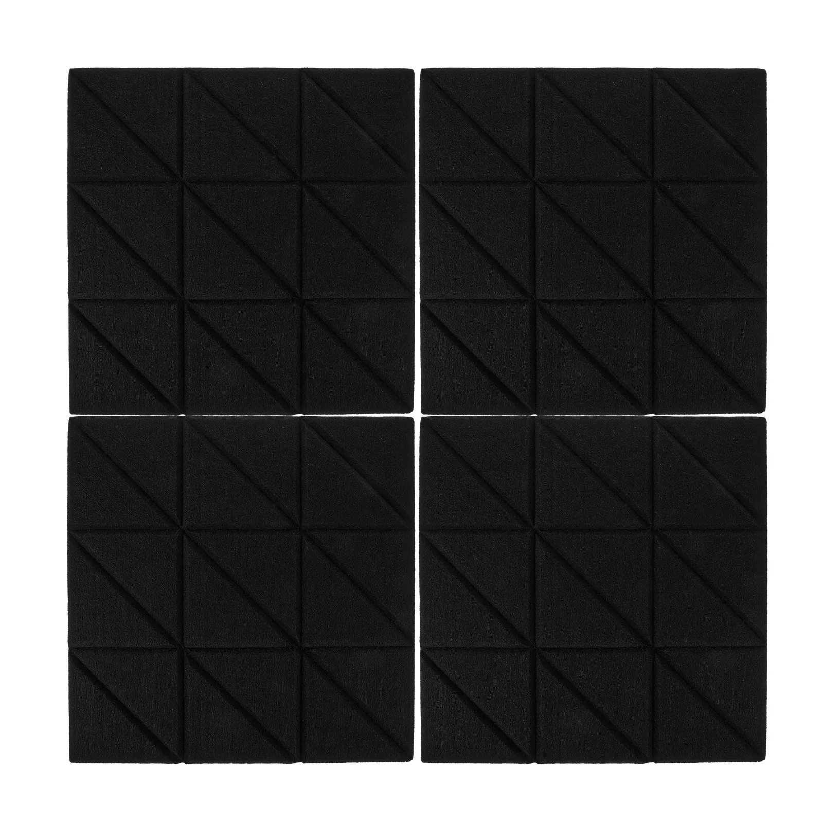 

4Pcs High-Density Fire-Resistant Acoustic Soundproof Panels for Music Rooms Recording Studios Home Theaters Wall Foam Sound