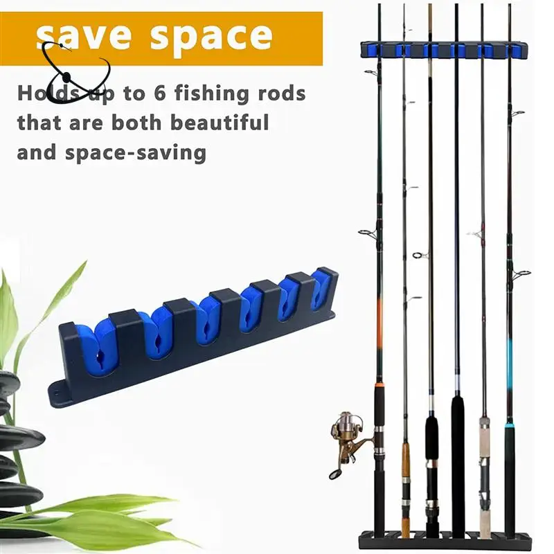 a28f-2x-釣り竿ホルダー壁マウントガレージドア用、釣竿収納ラックボート用、垂直-6-ロッドオーガナイザーラック