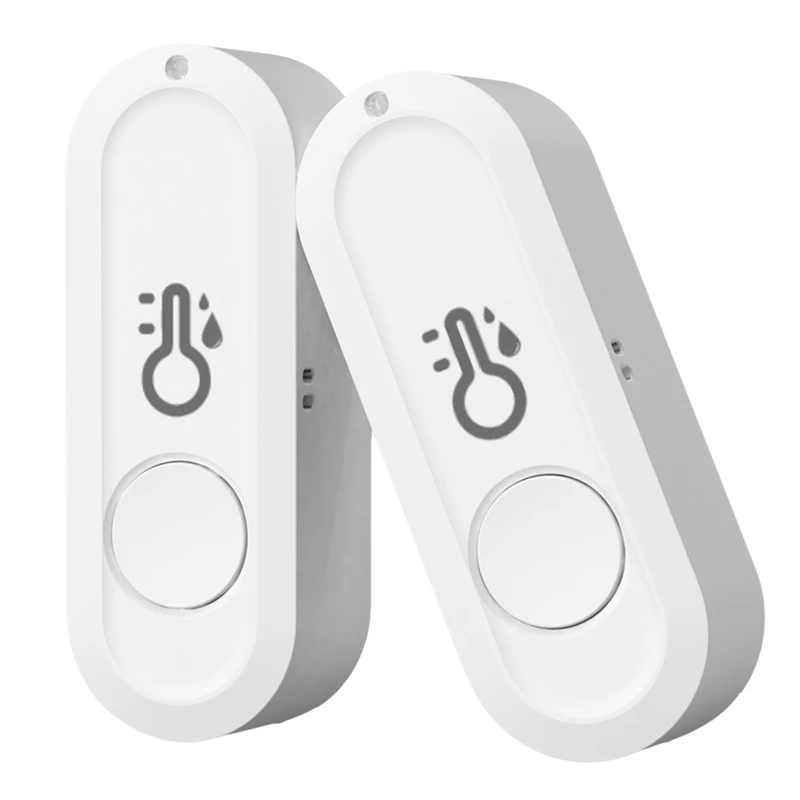 Nuevo termómetro inteligente WIFI Tuya y Sensor de humedad aplicación móvil Sensor inalámbrico de temperatura y humedad 2 uds