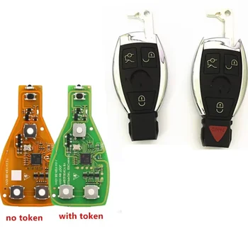 メルセデスベンツ用リモートチップ,改良版,vvdi be key pro,XHORSE-PCB mhz,315 mhz,can mb bga token,1 pc,5pcs,433