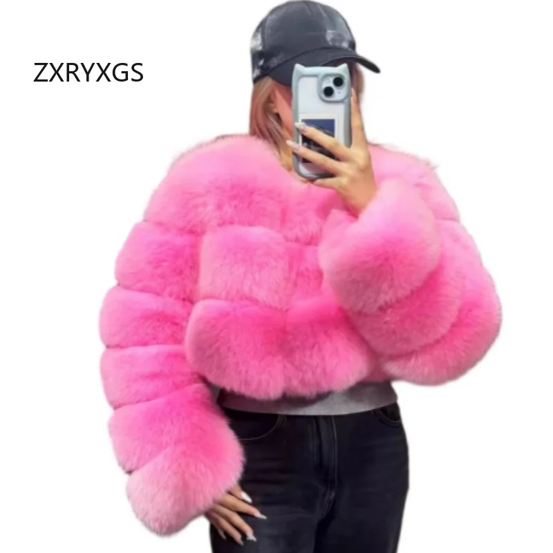 

ZXRYXGS Bestselling 2025 New Trendy Premium Imitation Fur Coat Short Thick Warm Jackets Fashion Coats Women's Clothing
