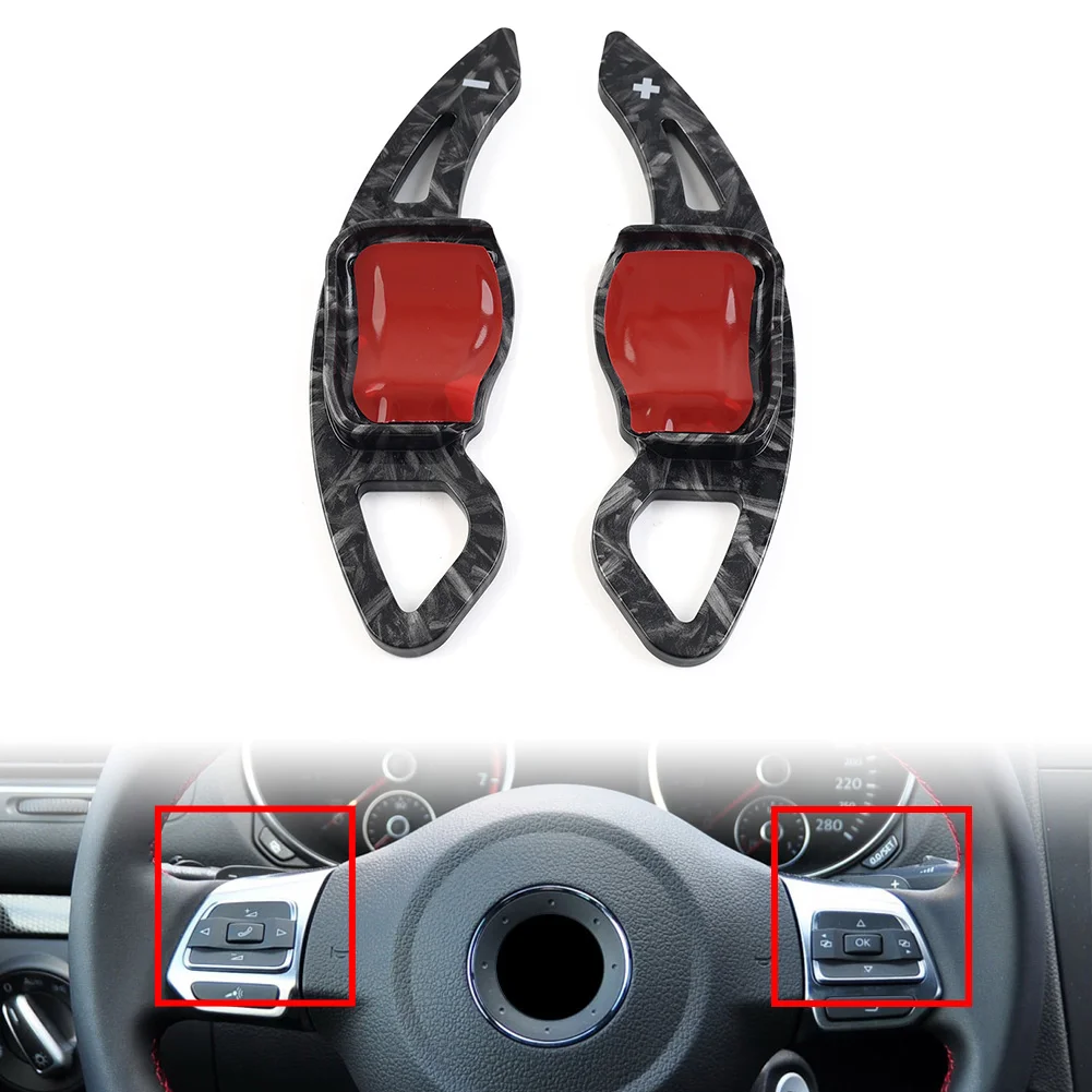 1 Pair Car Steering Wheel Shift Paddle Shifter Extension For VW Golf 5 6 Jetta Passat Polo Sharan Tiguan