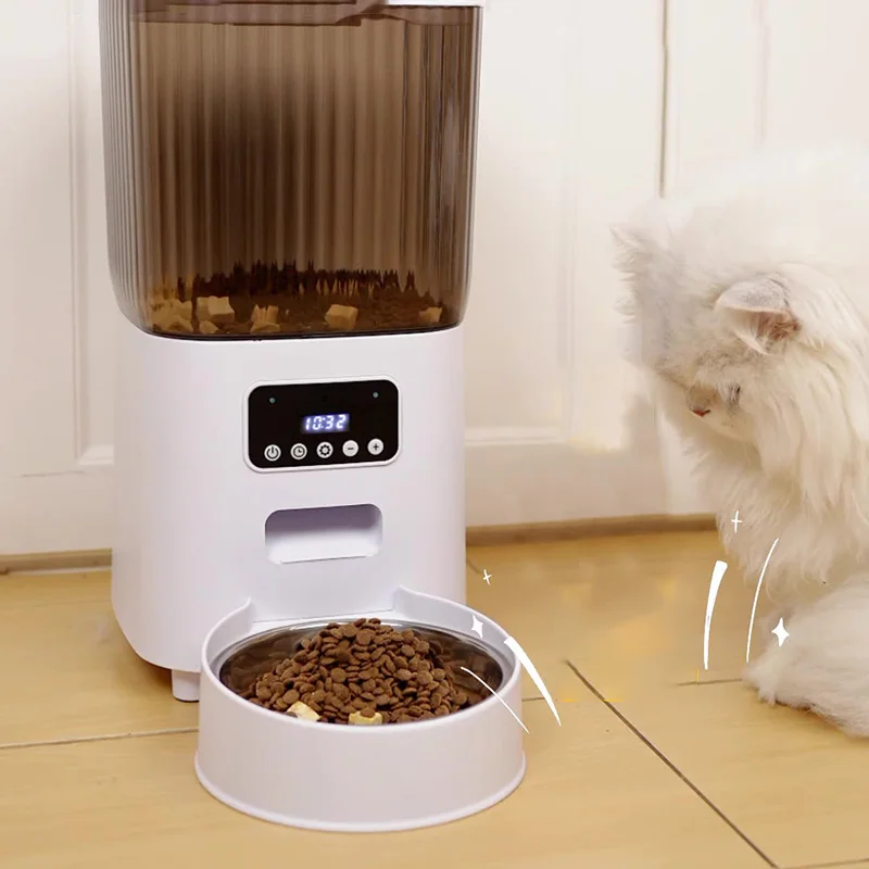 

Video Wifi App Control Dog Cat Feeder Dispenser Auto Smart Remote Connected 5L Automatic Pet Food Bowl With Camera