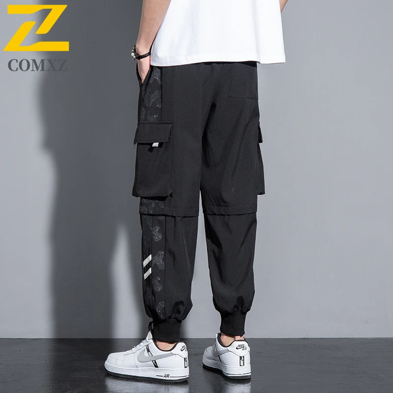 Man Cargo Pants New Trend Casual Exercise Training Running Sweatpants Outdoor Mountain Adventure Lightweight Brand Trousers
