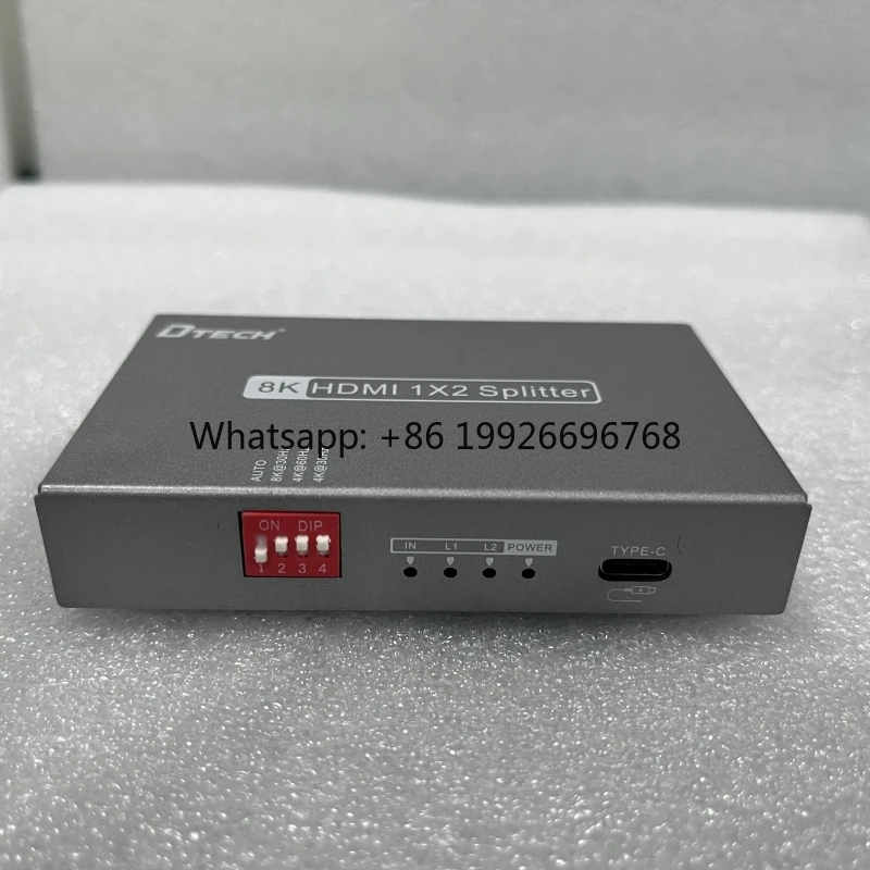 DT-7812(GS) 48Gbps 8K 60Hz HDMI2.1 2-Port 1-in-2-out Video Splitter with HDCP2.3
