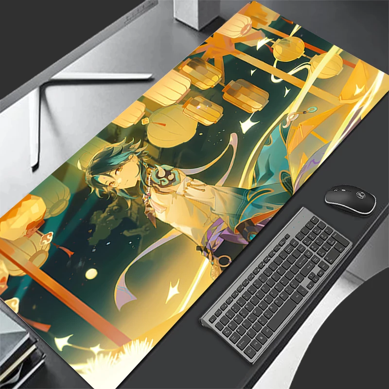 Mousepad Computer Gaming Accessories HD Keyboard Pad Office PC Rubber Mouse Pad G-genshin Impact Xiao Decoracion Desk Mouse Mat