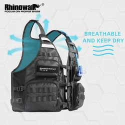 Rhinowalk Motorcycle Vest Adjustable Size Motor Breathable Motocross Vest Motorbike Jacket Backpack Support Water Bag And Helmet