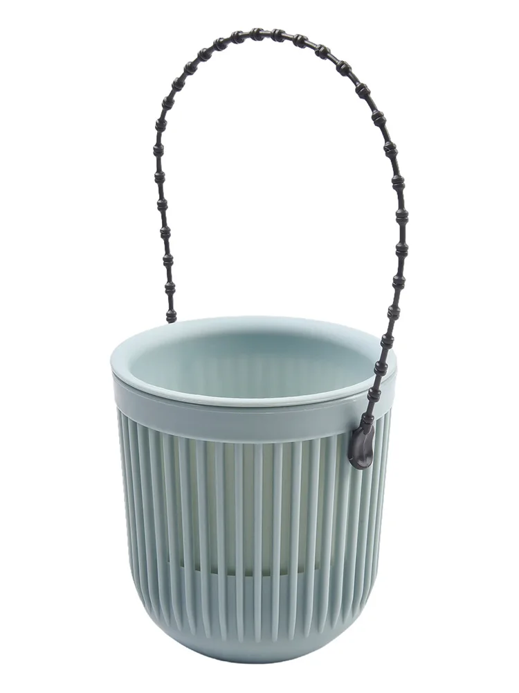 

Plant Basket White Green Black For Deck Patio Front Porch Balcony Or Inside 9x9.5cm/3.54*3.74 Inch For Cafe Shop