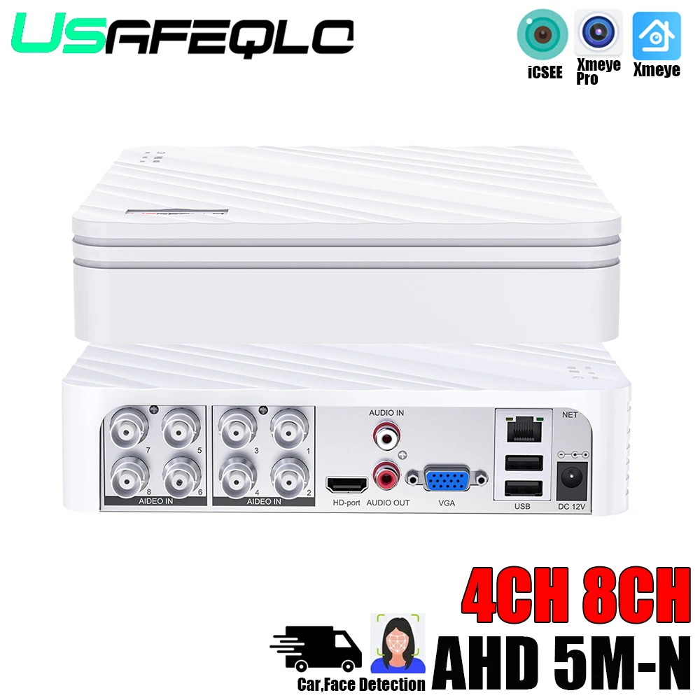 6 IN 1 Max IP 5MP 16CH NVR 4CH 8CH AHD DVR Surveillance Video Recorder Mini CCTV Hybrid DVR Recorder 5M-N 1080N Motion Detect