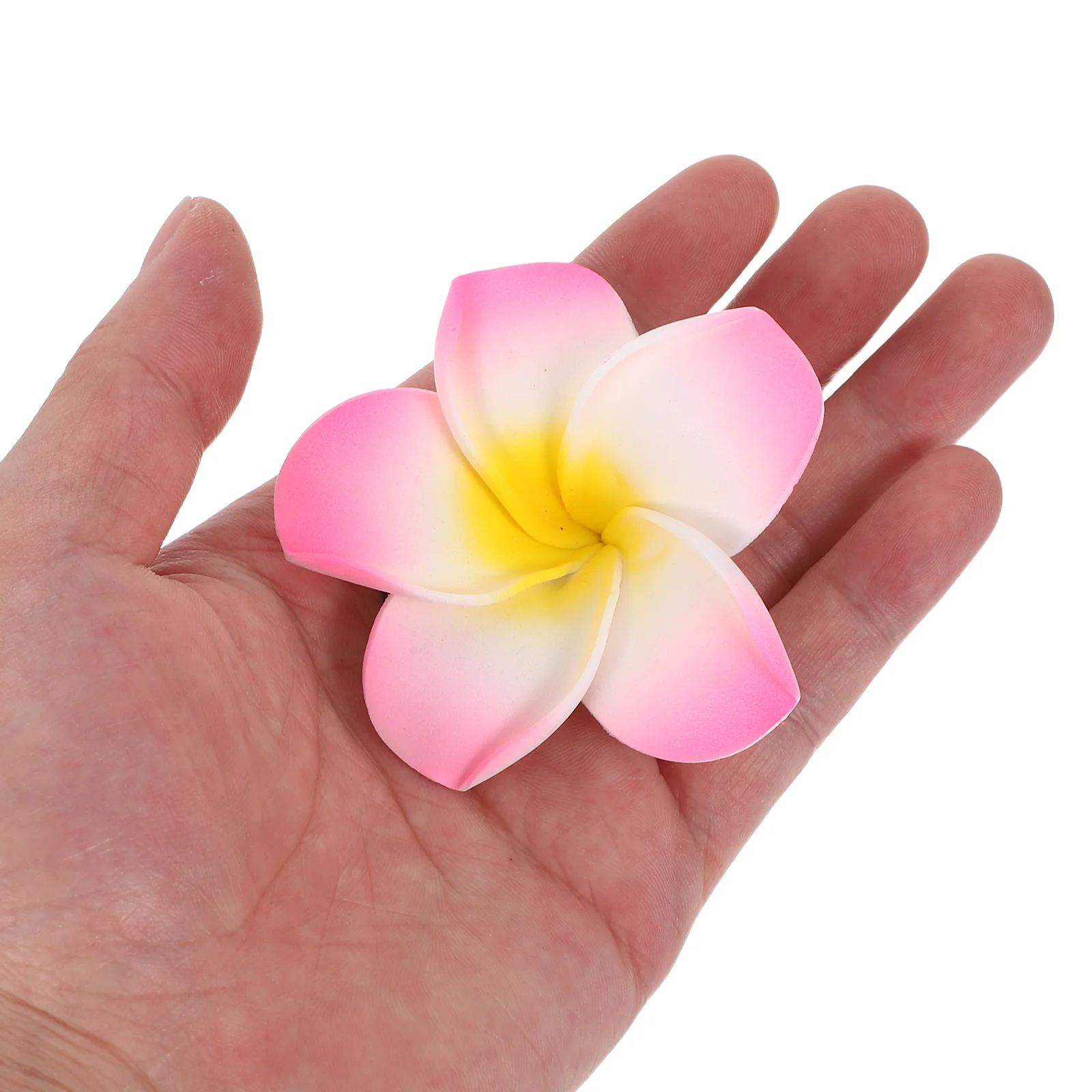 

30pcs Artificial Plumeria Flower Clips Lightweight Tropical Hairpins For Women Beach Wedding Bridal Accessories Hair Styling