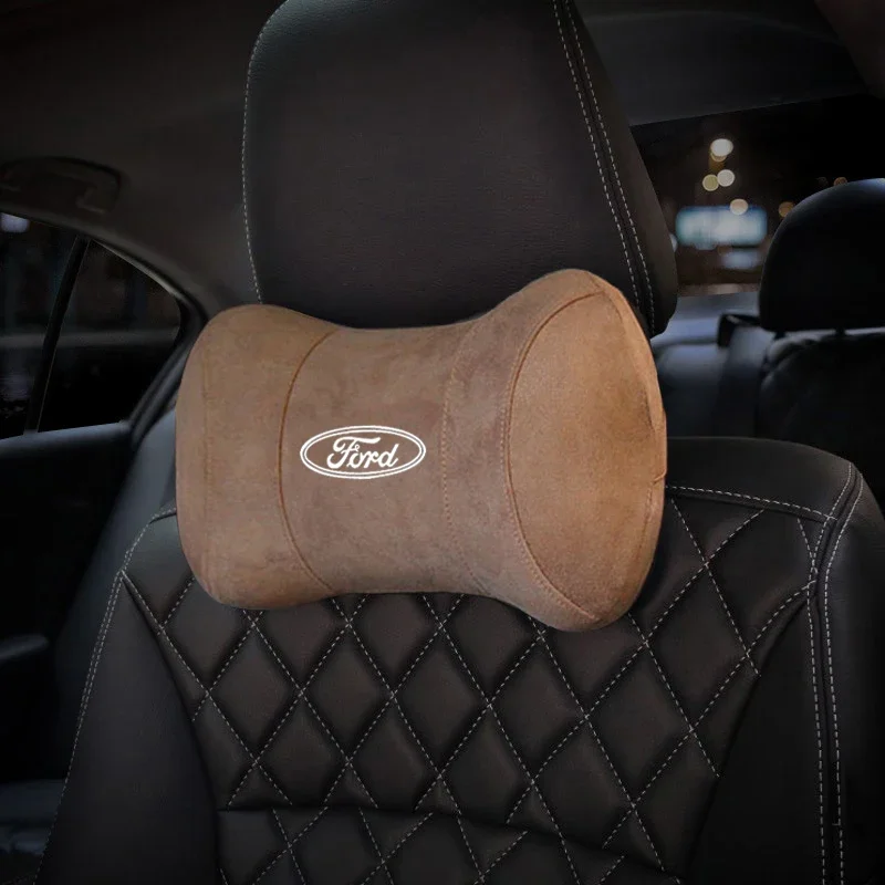 For Ford F150 Transit Fiesta Explorer Galaxy Ranger Mondeo Mk3 Edge Raptor Car Seat Headrest Pad Protector Neck Pillow Support