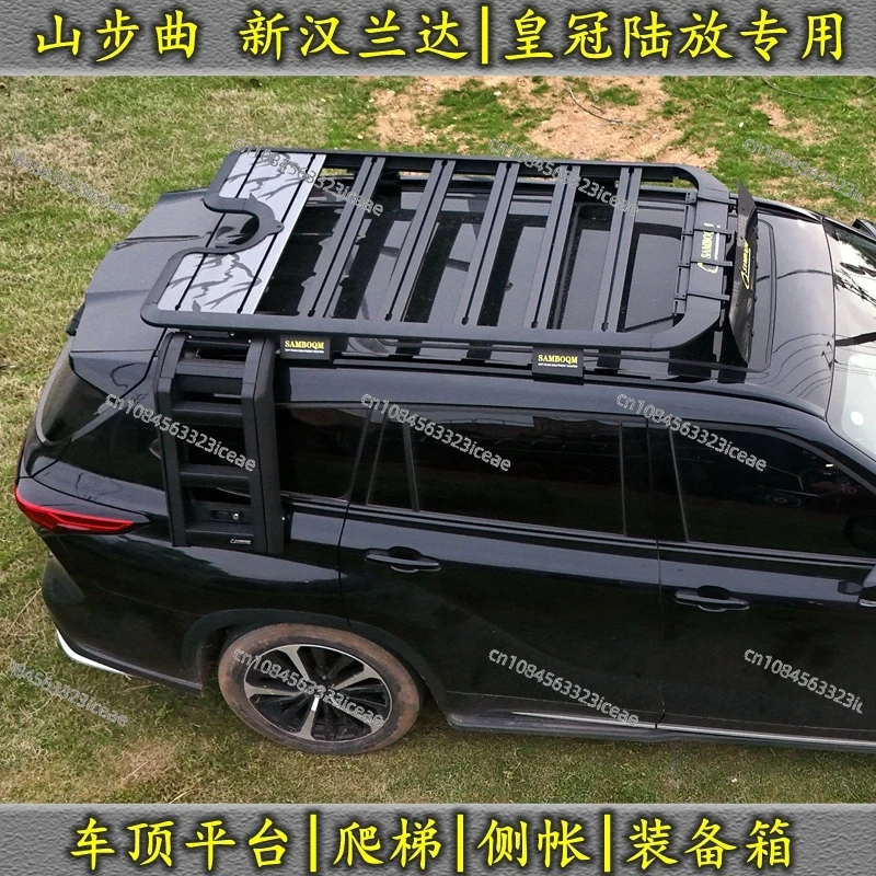 

Подходит для новой платформы на крышу Highlander четвертого поколения Toyota, специальной складной багажник на крышу Crown Land