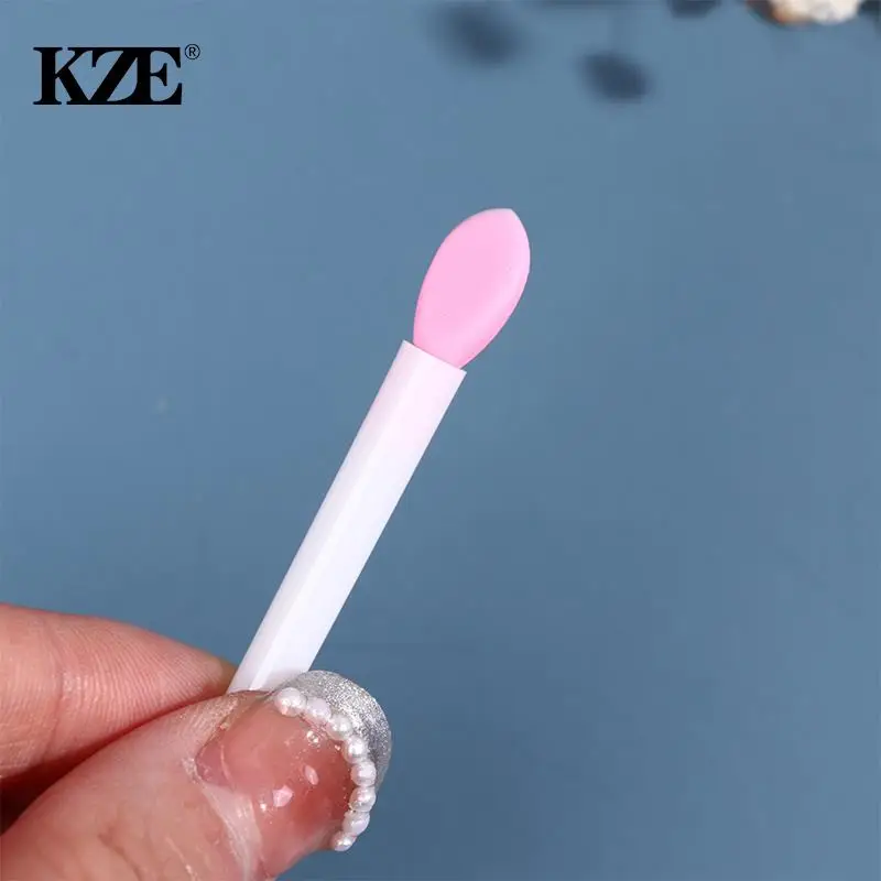 10pcs Mini Lip Brushes Makeup Brushes Silicone Lip Brushes Makeup Lipstick Brushes Applicator Cosmetic Brush Set