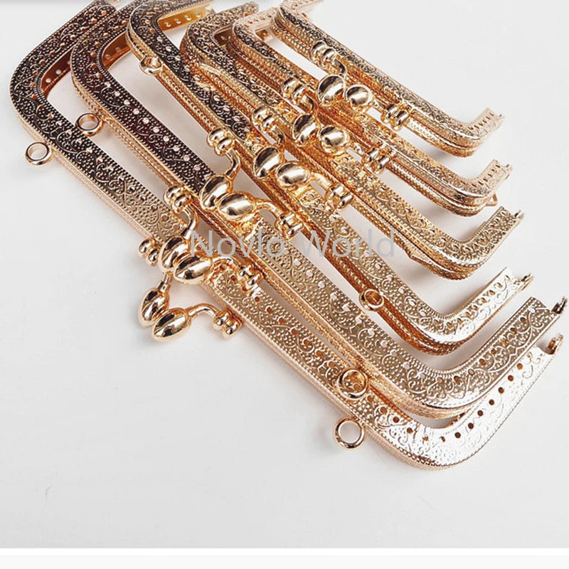 10pcs 8.5cm 10.5cm 12.5cm 15cm 18cm 20cm Frame Purse Handle Coins Bags Metal Kiss Clasp Lock Frame Accessories For Bag