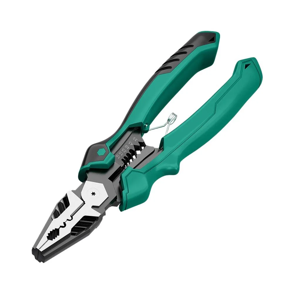 1pc High-Hardness Multi-Purpose Pliers With Spring-Return For Wire Cutting Electricians DIY Hand Tools Easy To Use